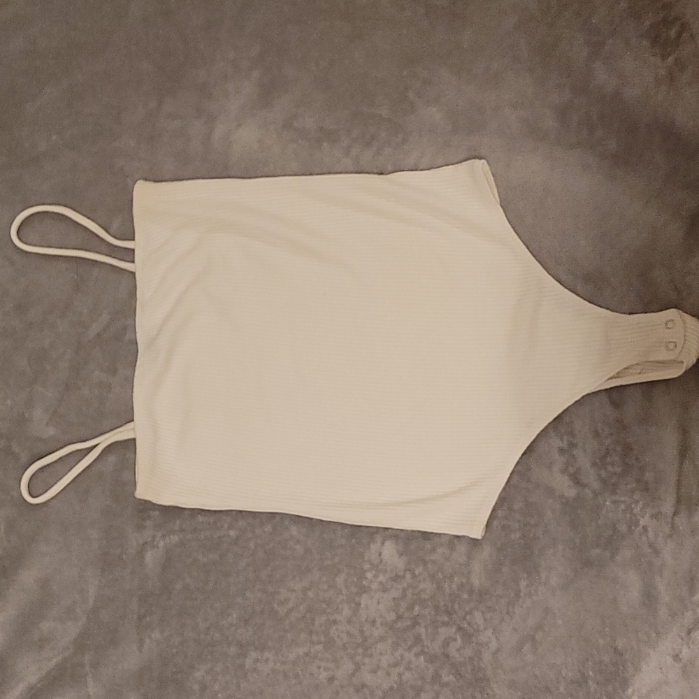 Popular21 White Bodysuit